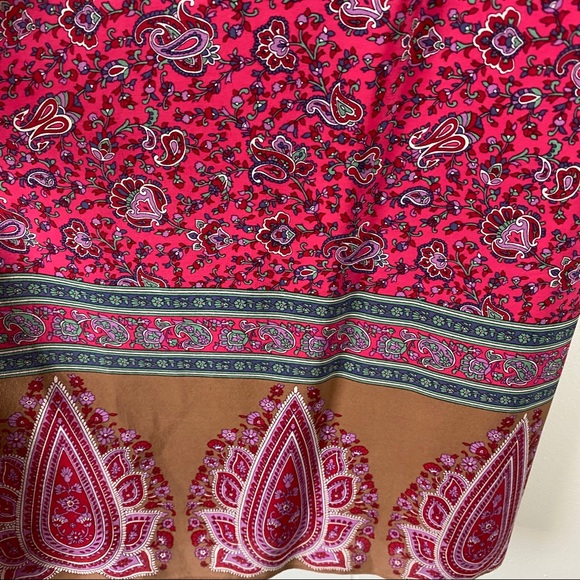 Tibi Silk Paisley Print Spaghetti Strap Dress sz 2 - Picture 3 of 7